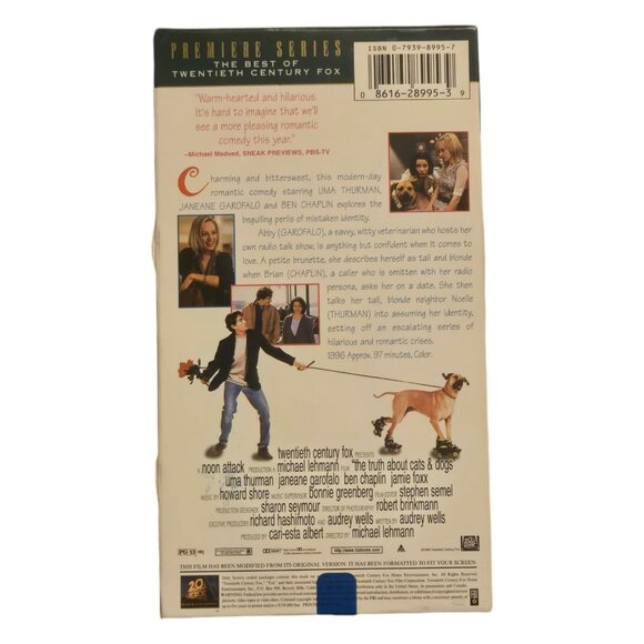 The Truth About Cats and Dogs VHS Uma Thurman Janeane Garofalo 1996 - Picture 4 of 8